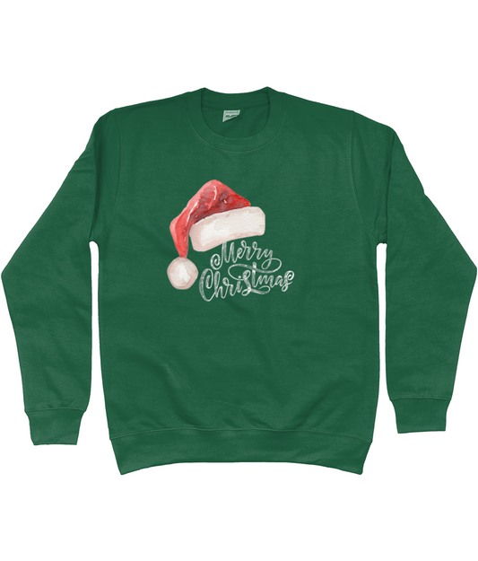 Kersttrui - Kerstmuts Retro Merry Christmas