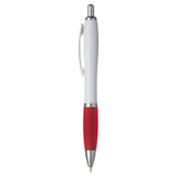 Focus balpen | Witte houder | Gekleurde grip