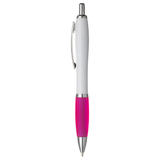 Focus balpen | Witte houder | Gekleurde grip