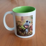 Gekleurde binnenkant mok